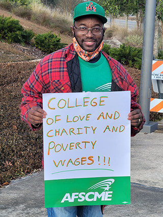 FAMU workers call attention to poverty-level wages