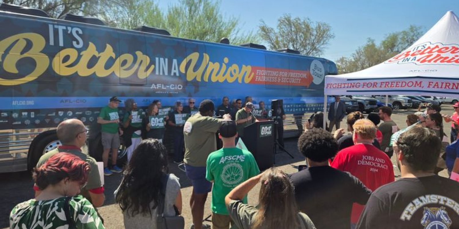 En Phoenix, miembros de AFSCME critican la desastrosa nueva ley federal